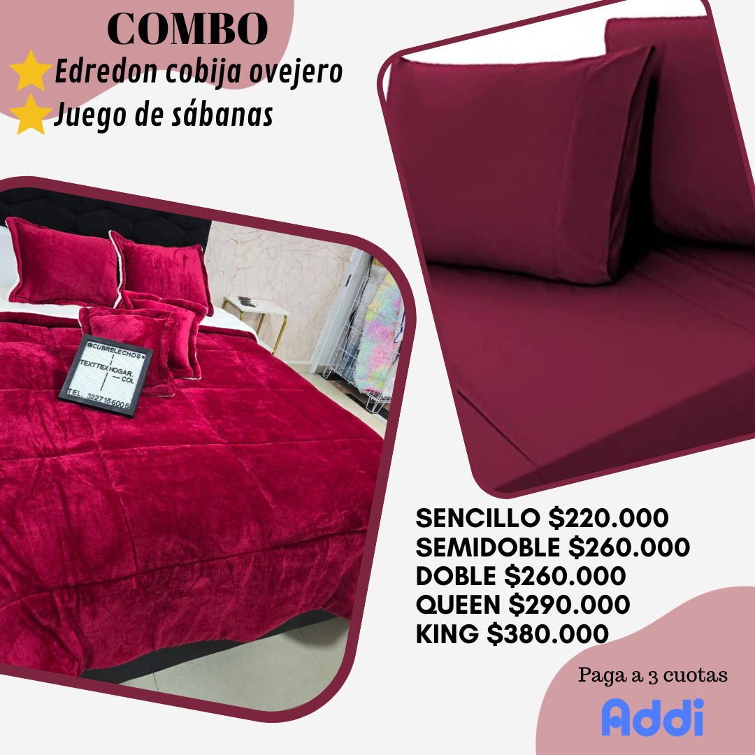 Combo Edredón ovejero con juego de sábanas - Image 3